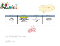 MENUS ECOLES du 23 au 27 juin