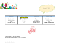 MENUS ECOLES du 30 juin au 04 juillet