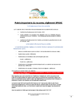 Points importants du nouveau règlement SPANC-3