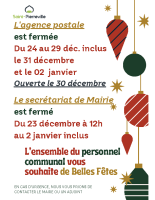 Fermeture fin d’année