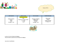 MENUS du 26 au 30 janvier