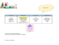 MENUS ECOLES du 22 au 26 juin